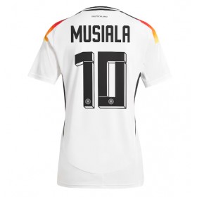 Damen Fußballbekleidung Deutschland Jamal Musiala #10 Heimtrikot EM 2024 Kurzarm